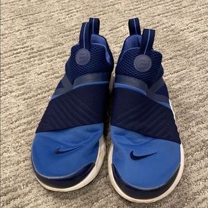 Blue Nike shoes